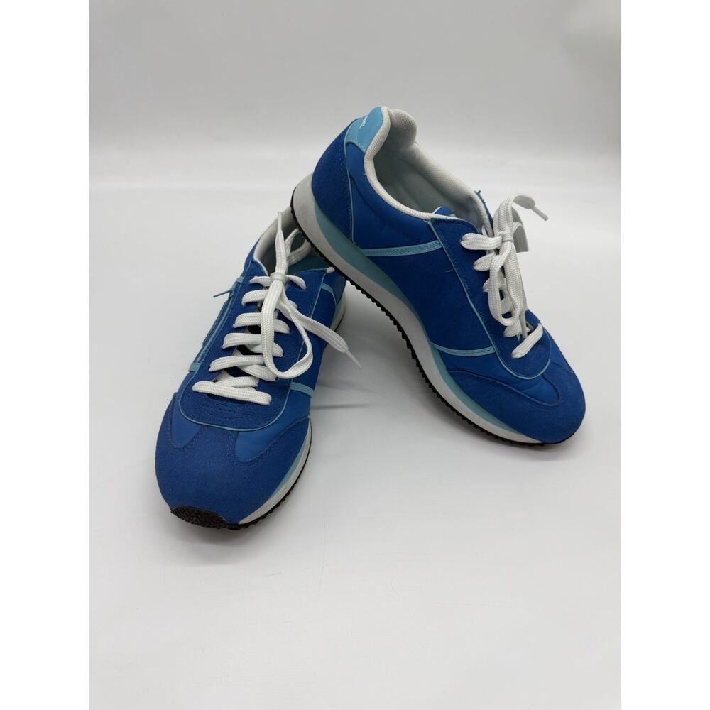 Skechers Active Shoes Sneakers Walking Shoes Blue Tie Size 8 Zippered Pocket